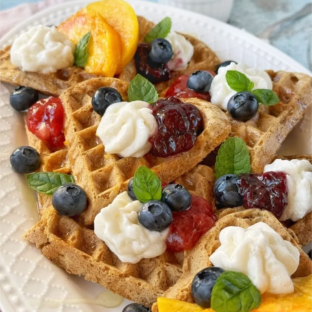 Diétás gofri: gluténmentes, vegán és alacsony szénhidráttartalmú.