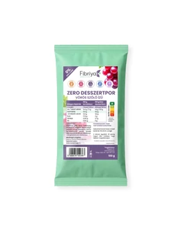Fibriya Zero desszertpor - Vörös szőlő ízű 100g