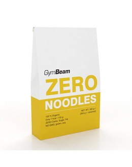 GymBeam BIO Zero Noodles Szélesmetélt 385g