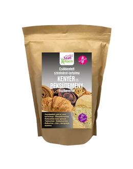 Szafi Reform Csökkentett Szénhidrát-tartalmú paleo kenyér és péksütemény lisztkeverék 500g