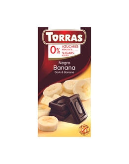 Torras Banános étcsokoládé hozzáadott cukor nélkül 75g