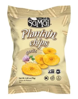 SAMAI Plantain főzőbanán chips fokhagymás 75g
