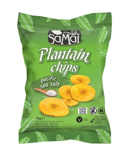SAMAI Plantain főzőbanán chips tengeri sós 75g