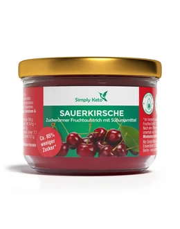 SimplyKeto Hozzáadott cukormentes meggylekvár