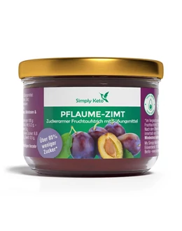 SimplyKeto hozzáadott cukormentes szilvás-fahéjas lekvár