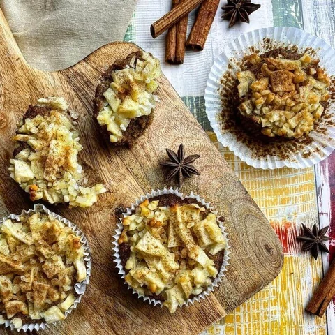 Almás, földimandulás muffin