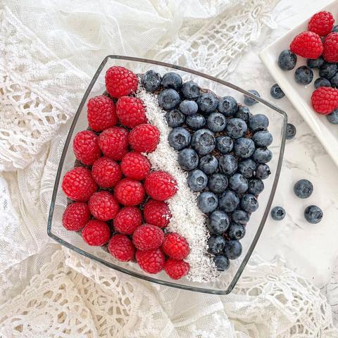Chia puding acai porral