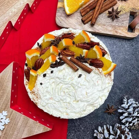 Fűszeres karácsonyi torta (sütésmentes)