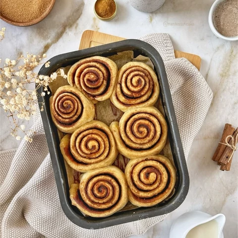 Gluténmentes amerikai fahéjas tekercs (cinnabon)