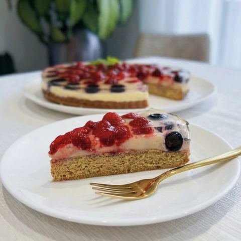 Kalóriacsökkentett keto gyümölcstorta