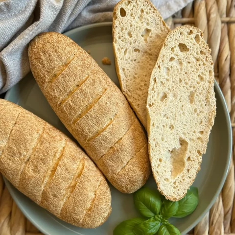 Ketogén diétás bagett Fibriya Univerzális Rostmixből