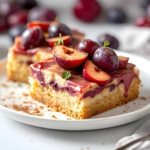 Krémes, szilvás piskóta Fibriya Natúr Piskóta rostmixből