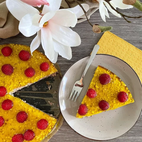 Low carb málnás torta