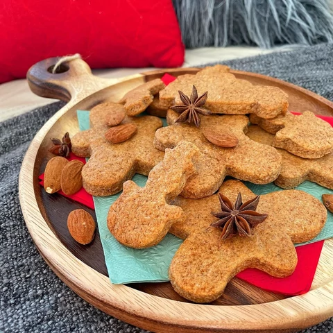 Mandulalisztes mézeskalács