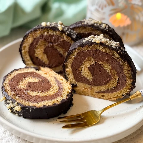 Piskótatekercs Fibriya rostkeverékből