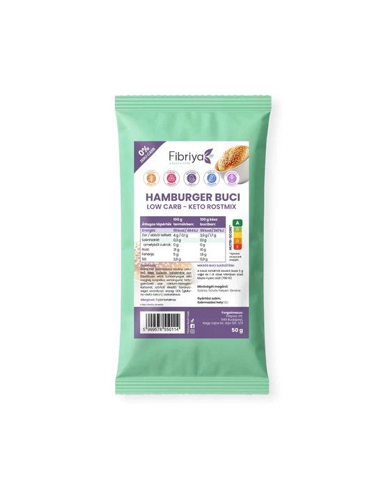 Fibriya Hamburger buci - Low carb keto rostmix 50g