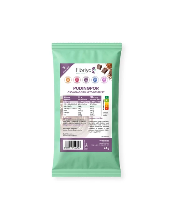 Fibriya Pudingpor - Csokoládé ízű keto desszert 40g