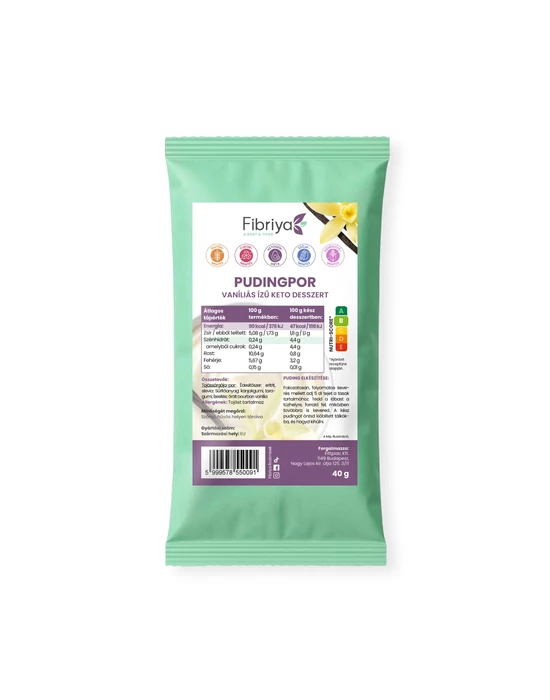 Fibriya Pudingpor - Vaníliás ízű keto desszert 40g