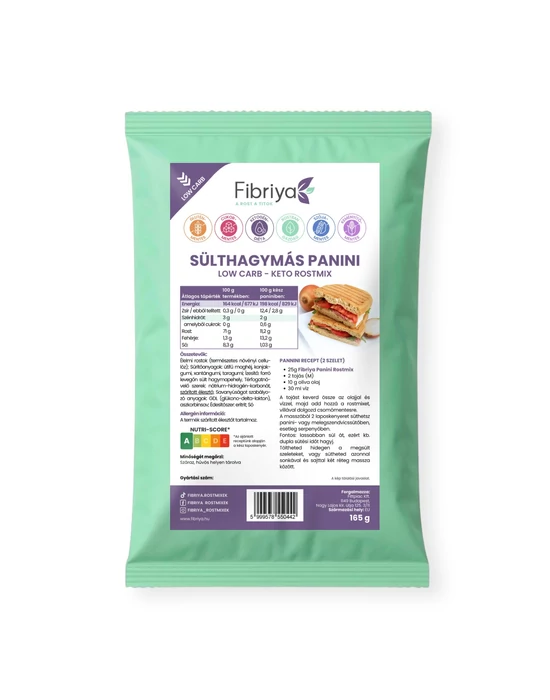 Fibriya Sülthagymás panini - Low carb keto rostmix 165g