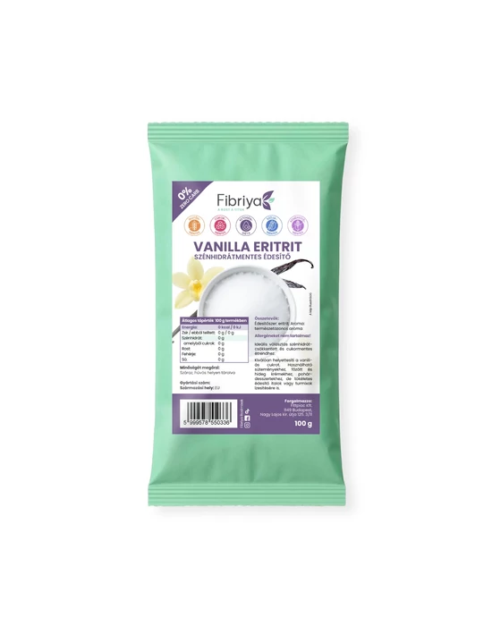 Fibriya Vanilla eritrit - szénhidrátmentes édesítő 100g