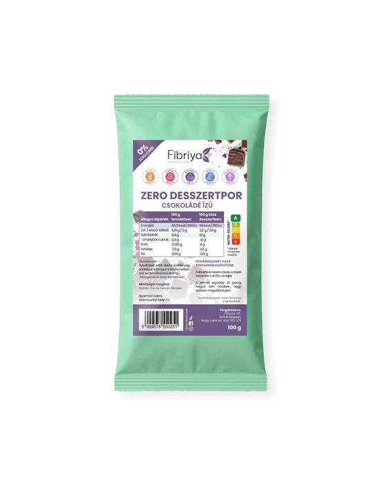 Fibriya Zero desszertpor - Csokoládé ízű 100g