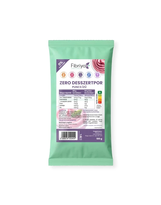 Fibriya Zero desszertpor - Puncs ízű 100g