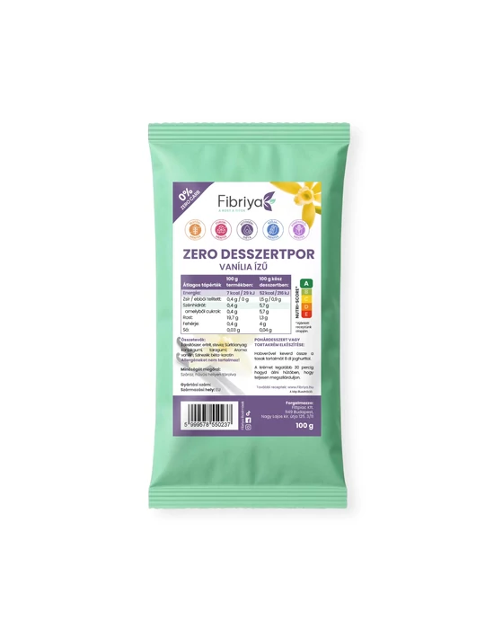 Fibriya Zero desszertpor - Vanília ízű 100g