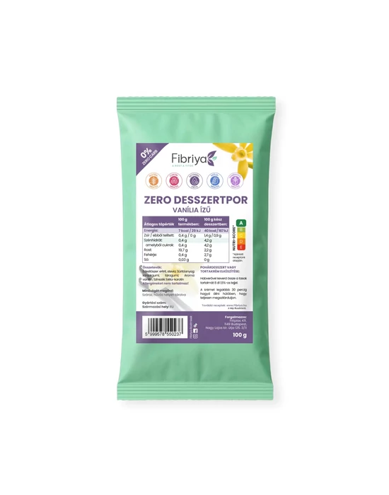 Fibriya Zero desszertpor - Vanília ízű 100g