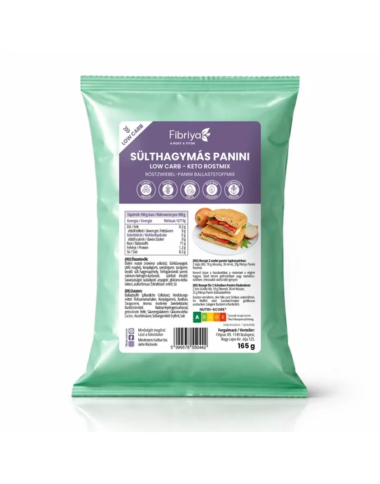 Fibriya Sülthagymás panini - Low carb keto rostmix 165g