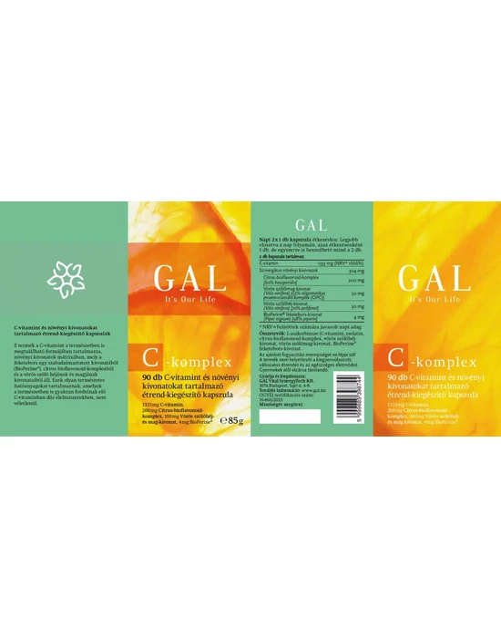 GAL C-komplex étrend-kiegészítő doboz