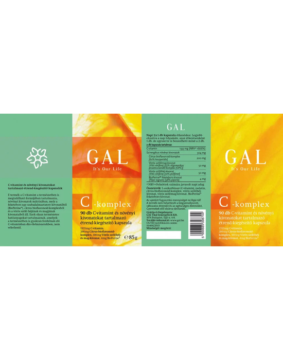 GAL C-komplex étrend-kiegészítő doboz