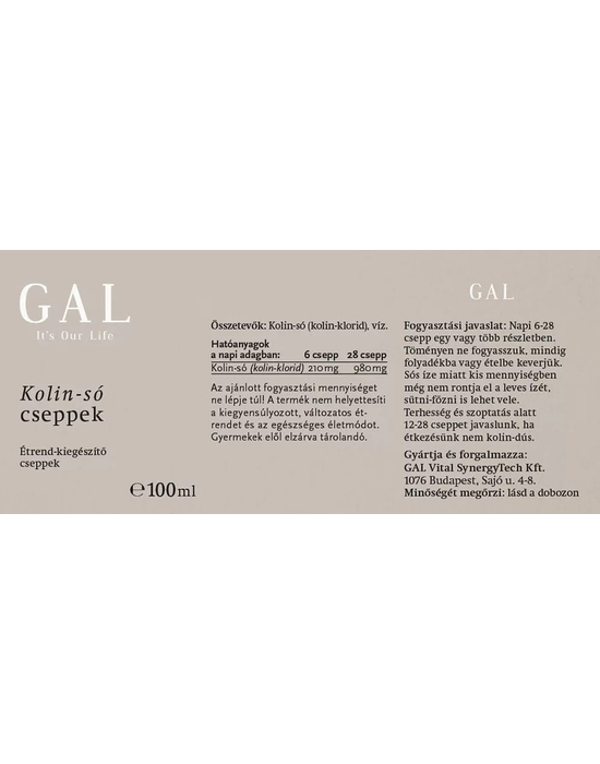 GAL Kolin-só termékleírás