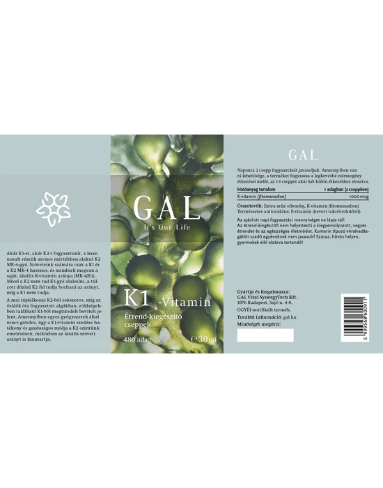 GAL K1-Vitamin tájékoztató