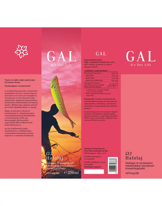 GAL Omega 3 halolaj 250ml