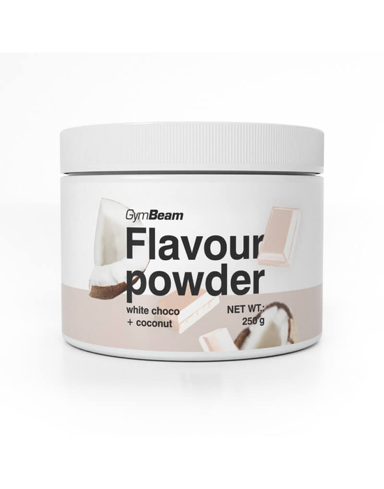 GymBeam Flavour Powder ízesítőpor, fehércsoki kókusz 250g