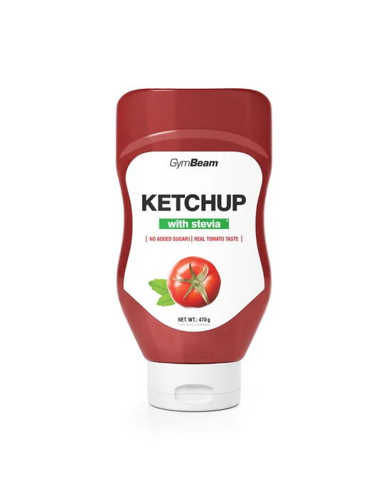 GymBeam Sztíviával édesített ketchup 470ml