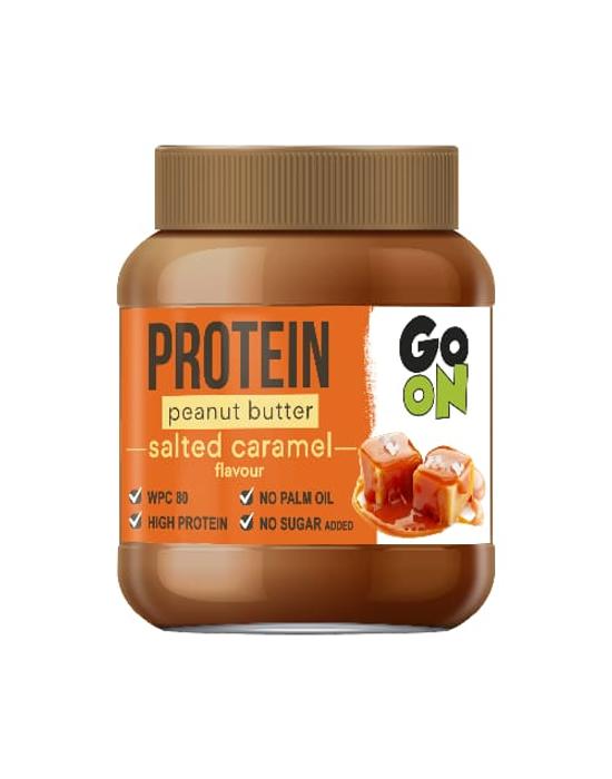 Go On Fehérjés mogyoróvaj, sós karamell ízű 350g