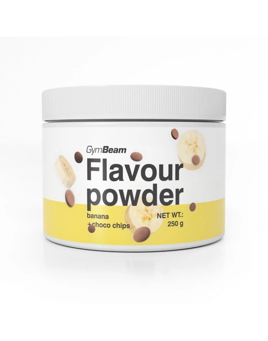 GymBeam Flavour Powder ízesítőpor, csokidarabos banán 250g