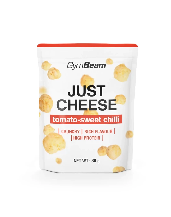GymBeam Ropogós sajtgolyók - paradicsom-édes chili 30g