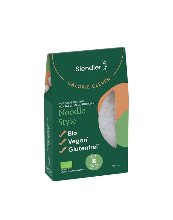 Slendier bio konjac tészta (Shirataki) szélesmetélt