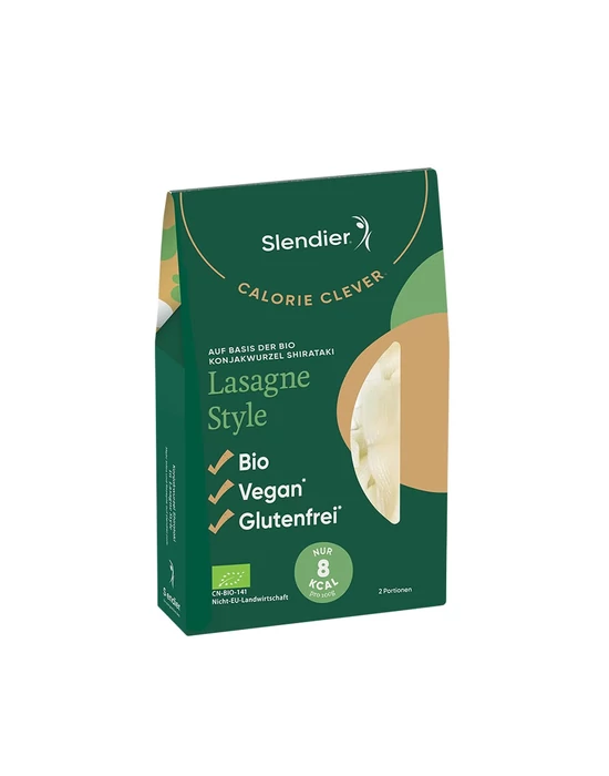 Slendier bio konjac tészta (Shirataki) Lasagne