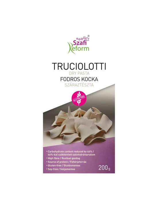 Szafi Reform Fodros kocka - Truciolotti száraztészta 200g