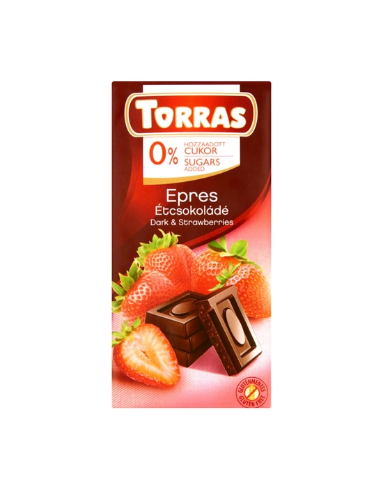Torras Epres étcsokoládé hozzáadott cukor nélkül 75g