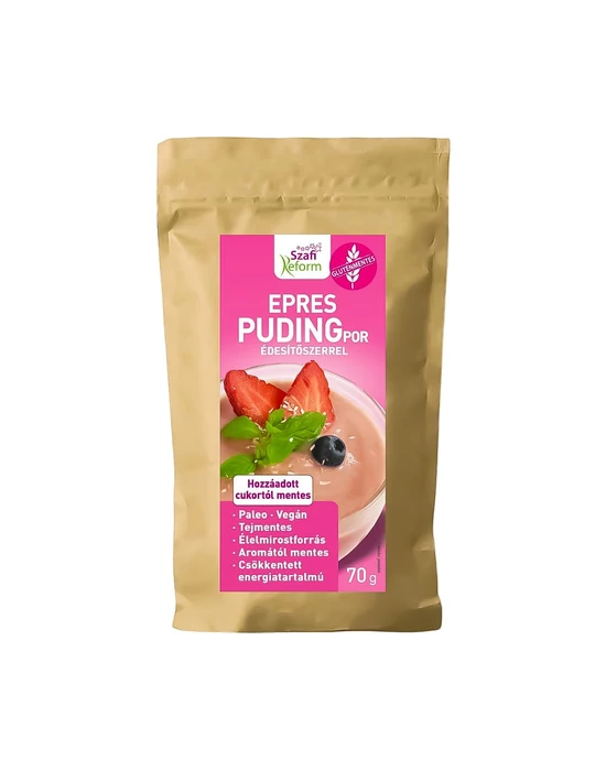 Szafi Reform Epres pudingpor édesítőszerrel 70g