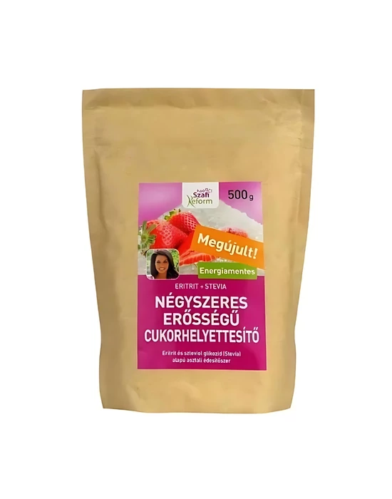 Szafi Reform Négyszeres erősségű édesítő (negyedannyi 1:4) 500g