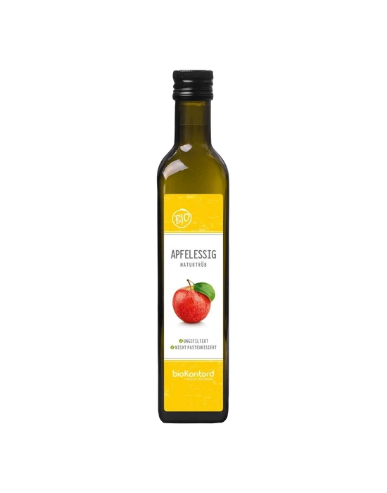 Szűretlen, pasztőrizálatlan Bio szűretlen almaecet 500 ml