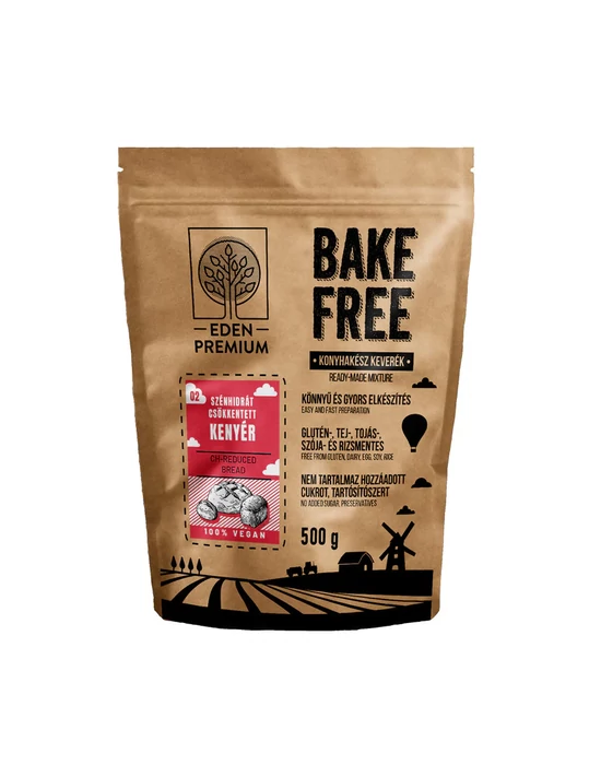 Bake-Free Szénhidrátcsökkentett kenyér lisztkeverék 500g