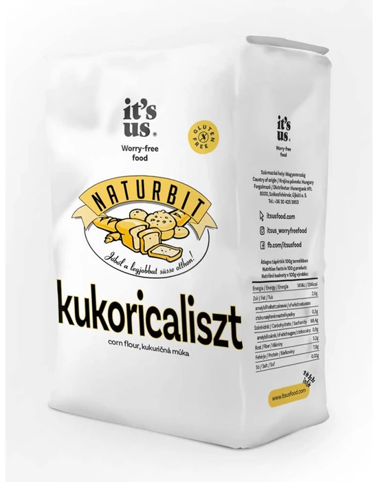 it's us NATURBIT gluténmentes kukoricaliszt 1kg
