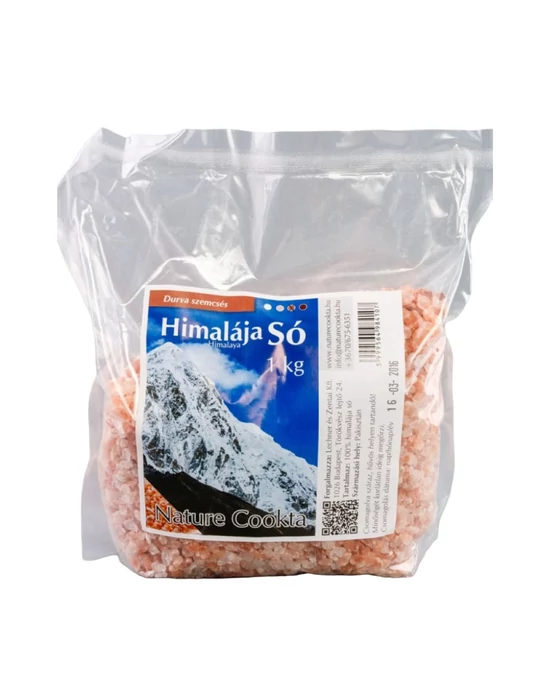 Nature Cookta Himalája só rózsaszín, durva szemcsés 1000g