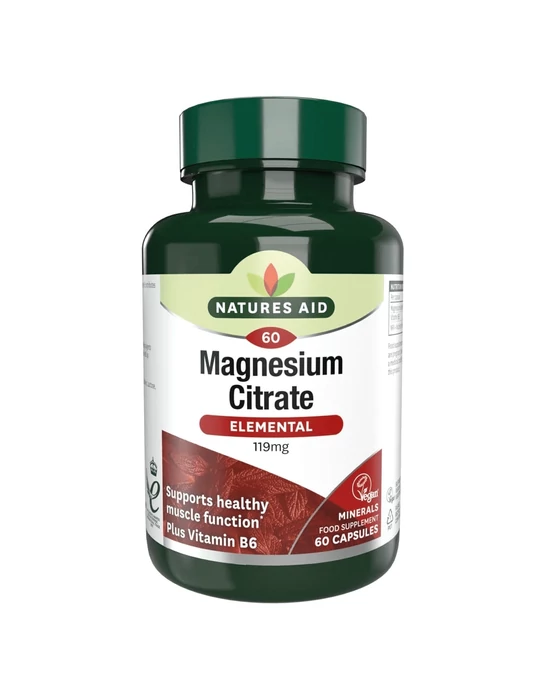 Natures Aid Magnézium citrát B6-vitaminnal kapszula 60db